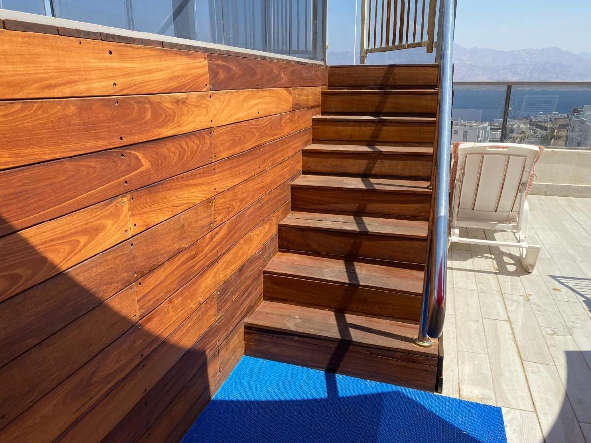 Stunning Penthouse With Sea Views And Private Heated Pool Διαμέρισμα Ελάτ Εξωτερικό φωτογραφία