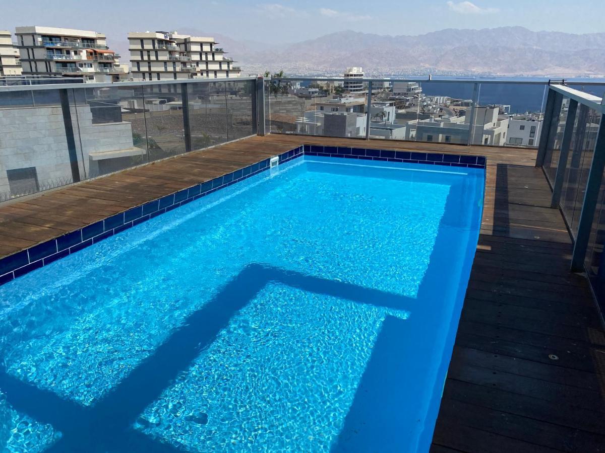 Stunning Penthouse With Sea Views And Private Heated Pool Διαμέρισμα Ελάτ Εξωτερικό φωτογραφία