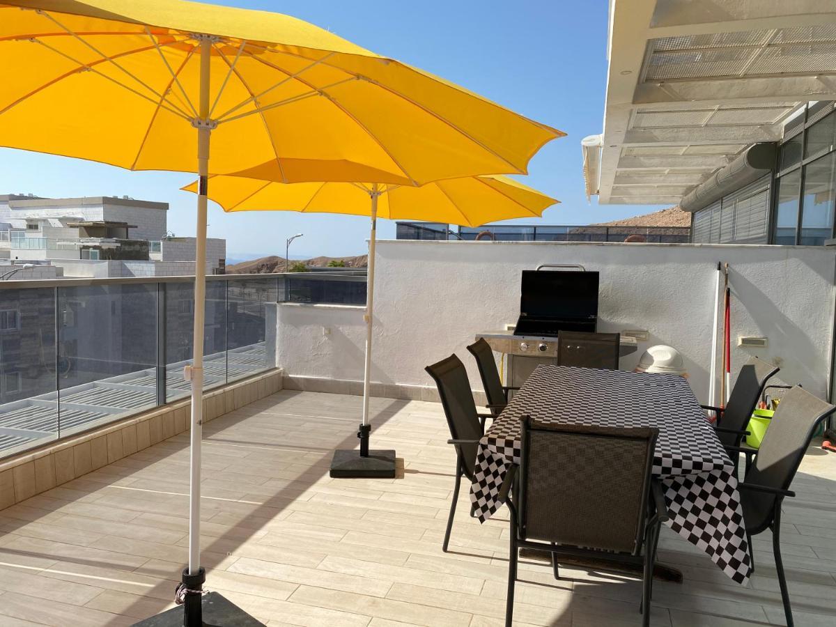 Stunning Penthouse With Sea Views And Private Heated Pool Διαμέρισμα Ελάτ Εξωτερικό φωτογραφία