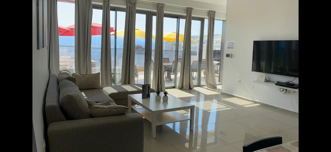 Stunning Penthouse With Sea Views And Private Heated Pool Διαμέρισμα Ελάτ Εξωτερικό φωτογραφία
