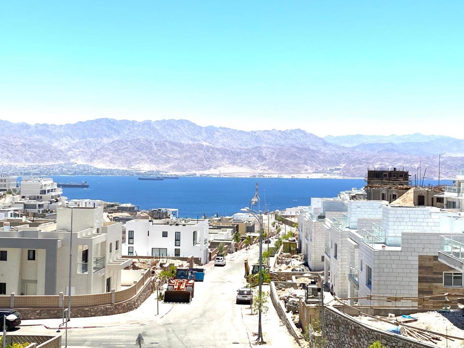 Stunning Penthouse With Sea Views And Private Heated Pool Διαμέρισμα Ελάτ Εξωτερικό φωτογραφία